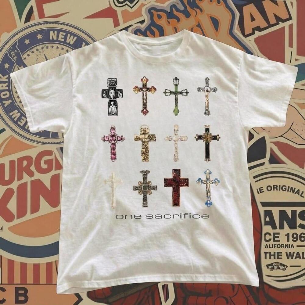 One Sacrifice White T-Shirt